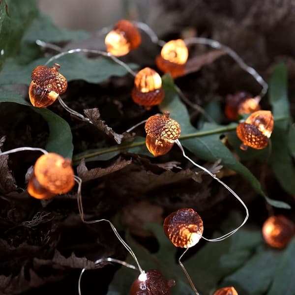 String lights, LED, string lights 3 m – 30 lamps, battery 3AA, IP43 waterproof - 8 light functions