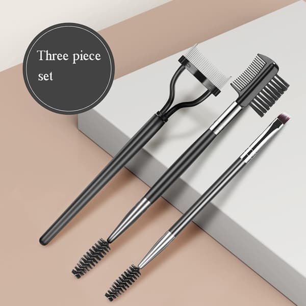 Øjenbrynsbørste & Øjenvippeseparatorsæt - 3 Dele - Professionelt Make-up Værktøj - Spoolie & Øjenvippekam