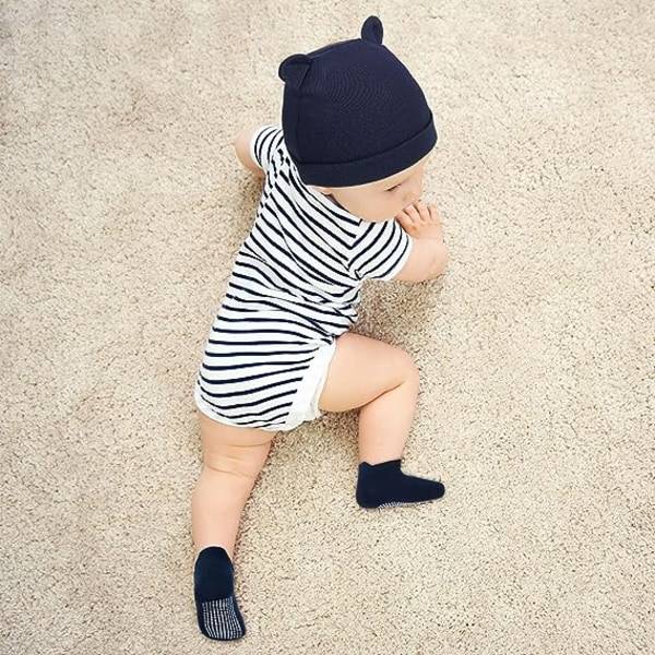 9 delar Nyfödd Mössa Vantar Sock Set No Scratch Handskar för 0-12 månader