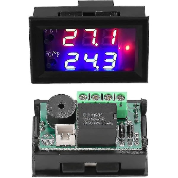 Dc 12v digitaalinen termostaatti digitaalinen lämpötilansäädin kaikkiin tarkoituksiin anturilla, lämpötilan mittausalue: - 50 ~ 110 zdq