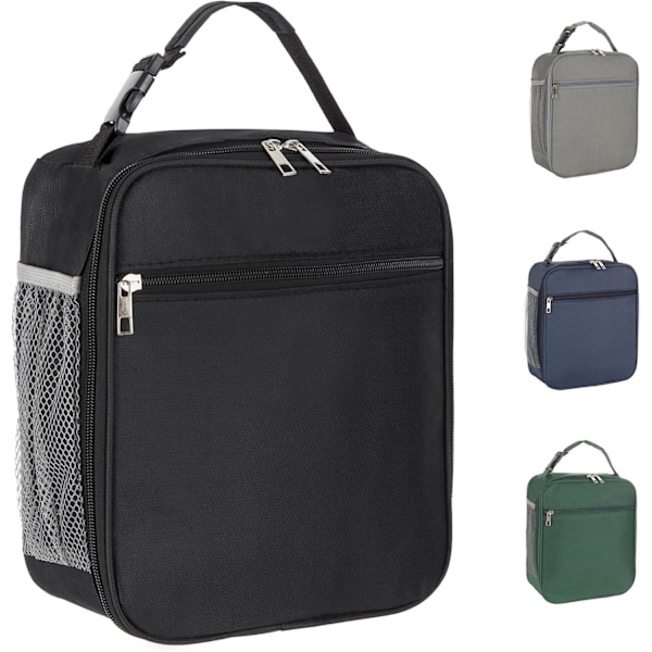 Madkasse til Kvinder Frokosttasker til Kvinder Madkasse Frokosttaske Isoleret Frokosttaske Madkasse Madkasser (Sort) Black