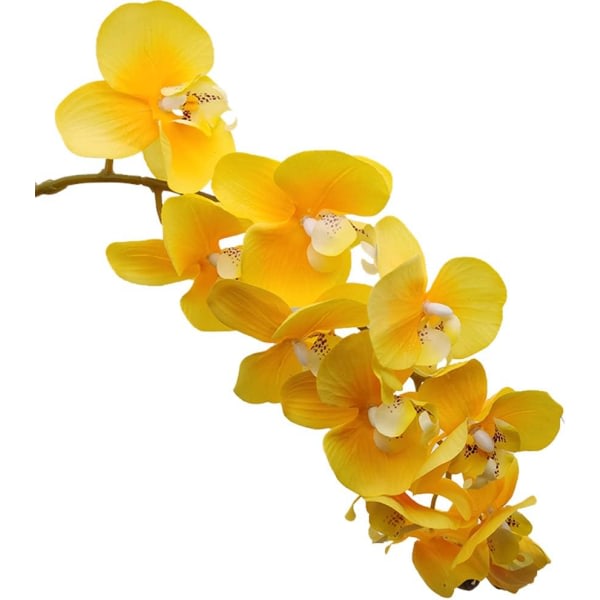 2 stycken konstgjord orkidéstjälkar Real Touch Orkidé Höjd Fake Phalaenopsis Blomma konstgjord blomma för hembröllop Blomdekoration CDQ