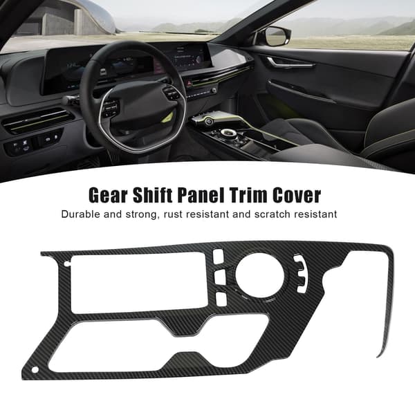 Girspakpanel Deksel Trim Karbonfiberstil Interiør Dekor Tilbehør Erstatning for Kia EV6 2022+