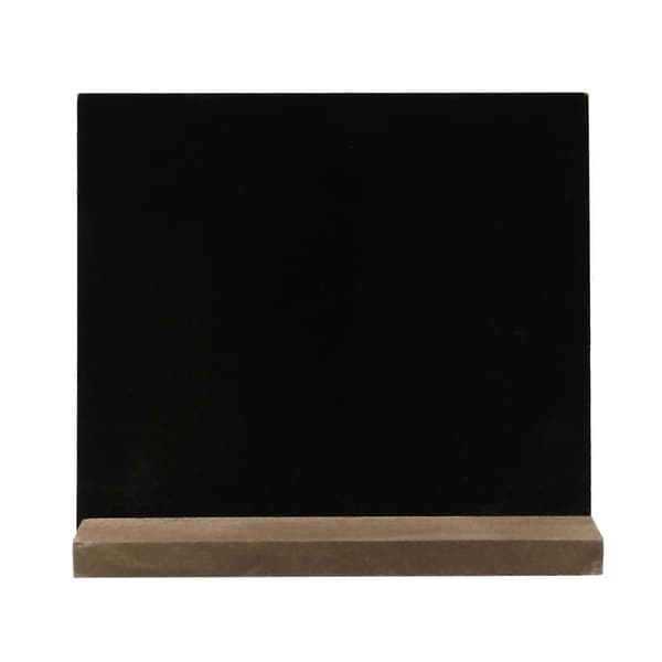 6-pack Rustik griffeltavla med trästativ, skyltar 15x13 cm_tfrf