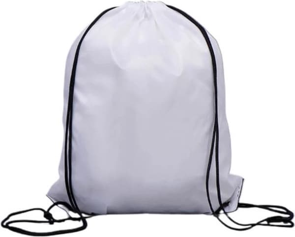 Gympapåse - Med dragsko - 12 liter - Vit