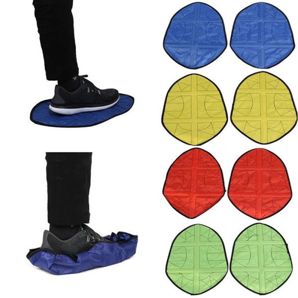 Vattentät Handsfree Automatisk Steg Sockoskydd Skoöverdrag Cover Sh Grön one size