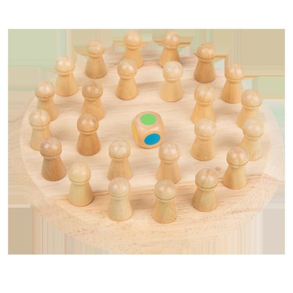 Spel familjespel brädspel schackspel barn leksak barnspel trä me Som bilden visar