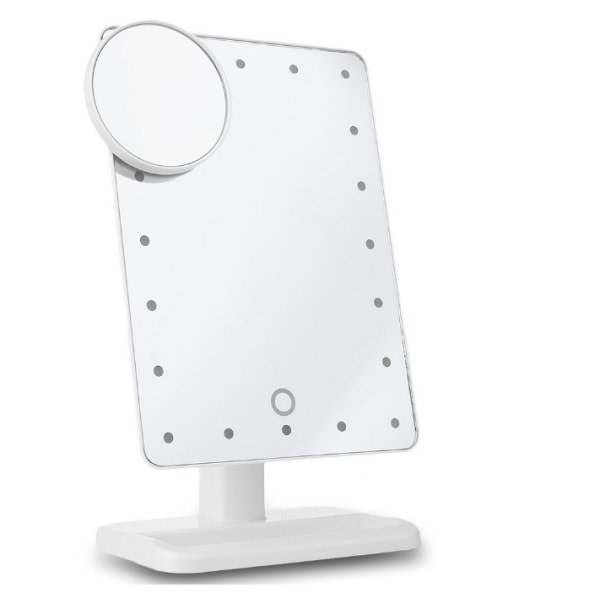 CDQ Stor opplyst sminkspegel med 24 LED-lamper, LED