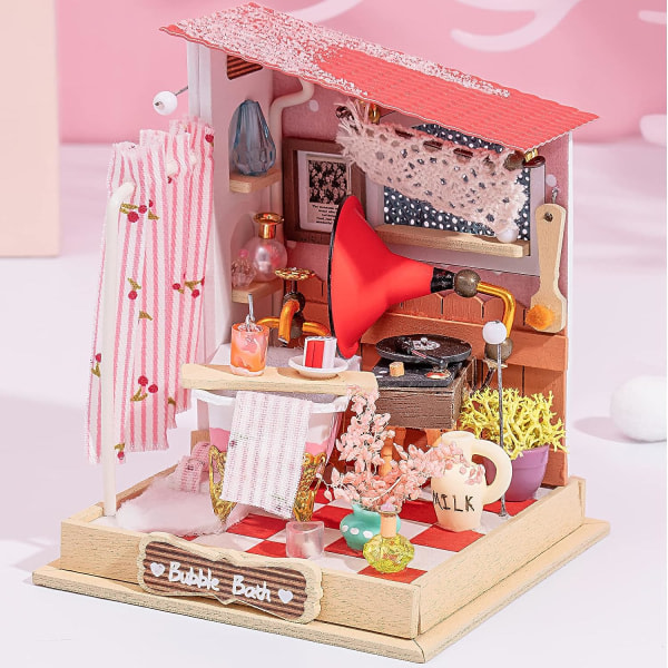 DIY Miniatyr Dollhouse Kit Set(Babble Bath)