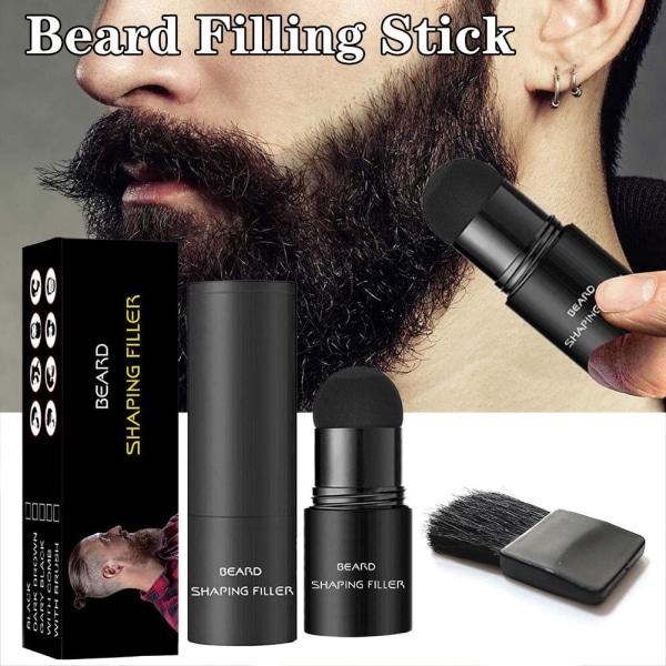 Skäggfyllnadsstift Reparationsdiffusorer Vattentät Mustaschborste M svart 7ml