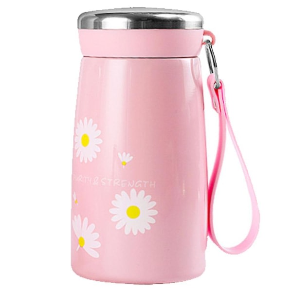 Liten Daisy Termos vattenkopp Manliga och kvinnliga opiskelija Portable Cup pink style1