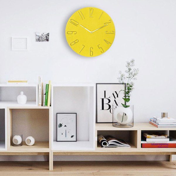 CDQ Rund väggklocka - moderni koristeellinen klocka ja minimalistinen tyyli
