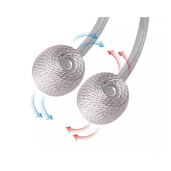 2-pakk - Gardinimagneetti / Gardinpidike - Magneettiset Silver Silver