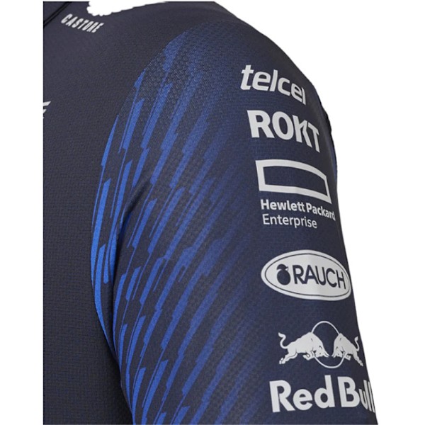 Ny F1 Racing Suit RED BULL RACING F1 Herre Lynlås Poloshirt Team T-shirt 2023 Blå Sommer Sport Kortærmet 2XL