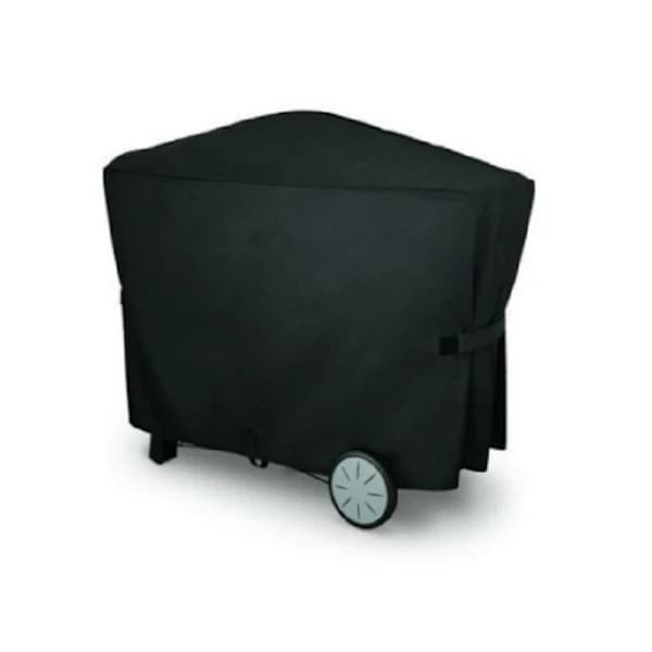 BBQ Grillovertræk til Weber Q2000 Q3000, UV-resistent vandafvisende polyester, Udendørs terrassegrillbeskyttelse, Sort 112,4 x 64,1 x 95,6 cm