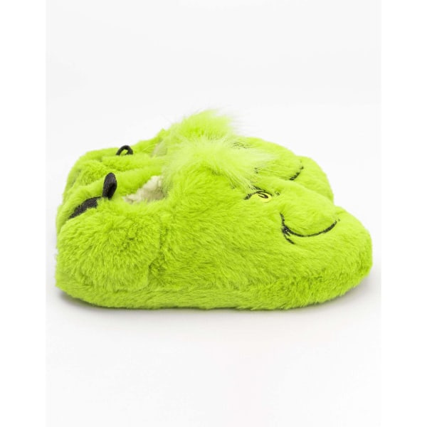The Grinch Lasten/Lasten Pehmeät Tofflor 12 UK Lapsi-13 UK Lapsi Neonvihreä/Musta 12 UK Lapsi-13 UK Lapsi