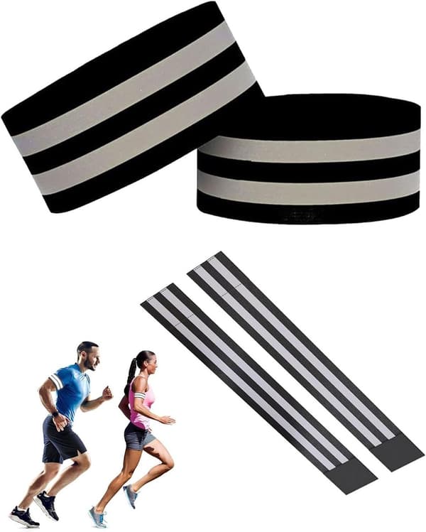 1 - Reflekterande - synlighet - reflektion - justerbar - Lämpliga - utomhusaktiviteter - elastiska - reflexarmband - löpning