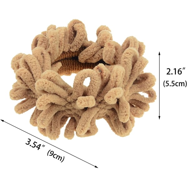 CDQ 10 st neutrala färger Scrunchies