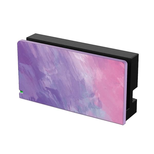 Nintendo Switch Laddningsdocka Case Custom Faceplate Cover PC Slim Hårdskal Skyddshud för Nintendo Switch Nintendoswitch Fuchsia