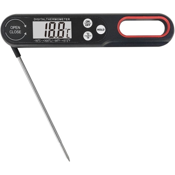 Mattermometer BBQ BBQ termometer termometer bakning hopfällbar termometer