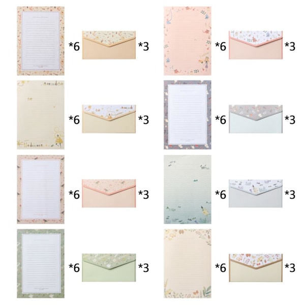 Brevpapper & kuvert 48st + 24st