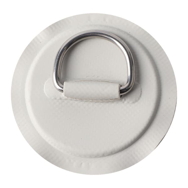 2 st uppblåsbara båt kajak D-ring pad lapp PVC marin rostfritt stål fast spänne (grå)