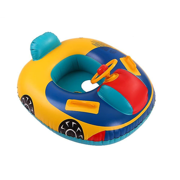 Barn Float Båt Simring För Toddler Simbassäng Simsäte Bil Uppblåsbar båt, sommar Simbassänger Tillbehör