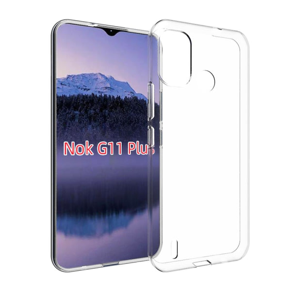 Vattentätt Texture Tpu telefontaske til Nokia G11 Plus Gennemsigtig ingen