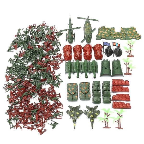 270st Militärmodell Lekset Leksak Soldater Armé Män Figurer och tillbehör Leksak - Perfet