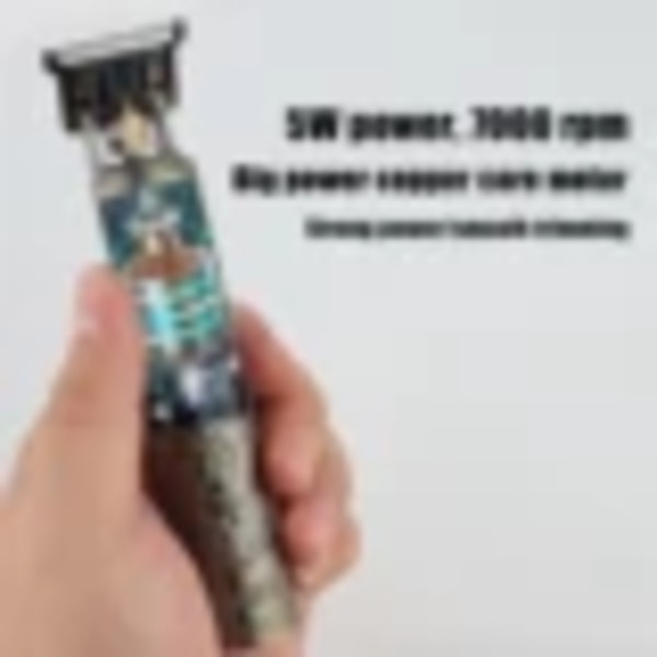 Hot Rea Vintage T9 elektrisk sladdlös hårklippningsmaskin Professionell hårfrisörtrimmer för män Clipper Rakapparat Skäggtändare Q