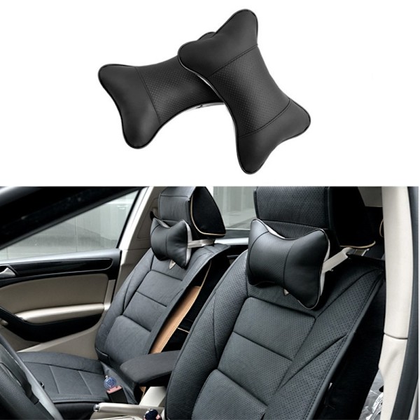 x Autotyyny niskatyyny auton niskatuki tyyny pää niskatyyny (musta) black
