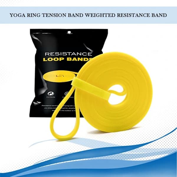 Elastisk motstandsbånd / treningsbånd motstand 2-7 kg gul