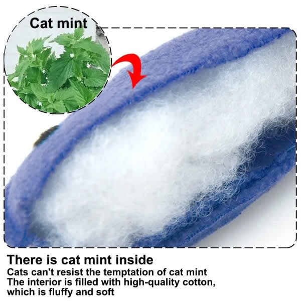 4st Söta kattleksaker kattungar interaktiva leksaker frukt kattmynta leksaker CDQ