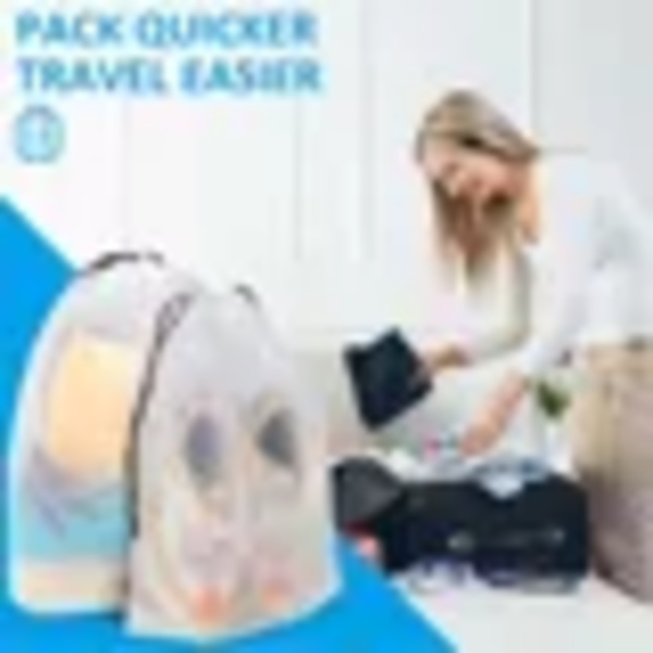 10 stk bærbar skooppbevaring snøring øko oppbevaringspose for diverse reiser sminkepose vanntett gjennomsiktig plast oppbevaringspose 20*28