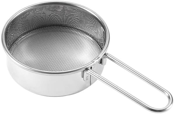 2 - DELE - mini - lille - melsigte - Sigtesæt - rustfrit - stål - rissigte - finmasket - sigte - 40 - mesh - flormelis