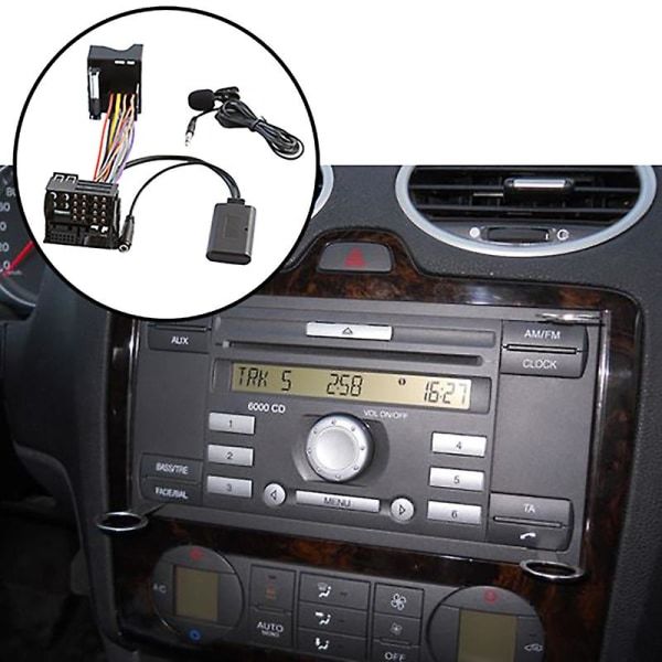 Bluetooth 5.0 Aux-kaapeli mikrofonisovittimella 6000 cd Ford Mondeolle