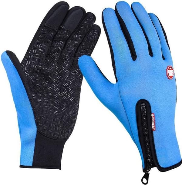 Handsker | touchscreen | vandtætte | fleece | unisex | blå | størrelse XL
