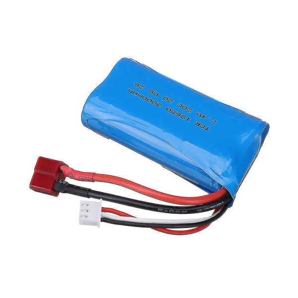 7,4v 3000mah 18650 Lipo batteri 2s til Q46 Wltoys 104009 124 SQBB