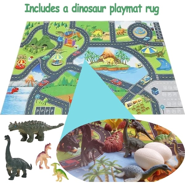 Dinosaurie Adventskalender 2024 - Jurassic Park Adventskalender til Drenge, Børn og Småbørn, 24 Dages Nedtælling Julegaveidéer, Mini Dinosaurier