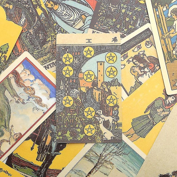 Tarotkort Oracle-kort Brädspel 12*7 Smith-waite Tarot Borderless Waite 12*7cm zdq