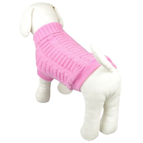 Hundeklæder Solid Hundetrøje Vinter Varm Pet Sweater