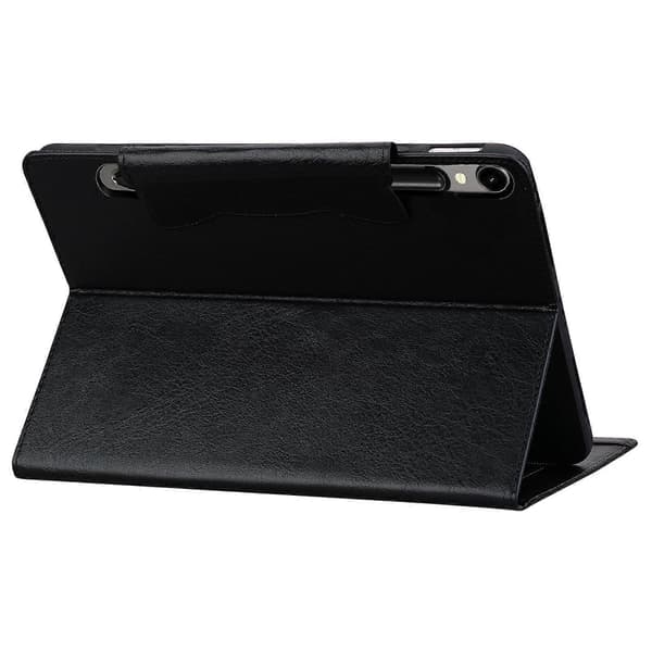 Læretui for Samsung Galaxy Tab S9/ Tab S10 FE/ S9 FE/ Tab S8/ Tab S7 med kortlomme Black_tfrf Black