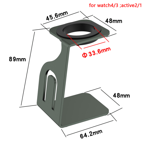 AlloyCharger Holder för Galaxy Watch 6 5 Series Laddningsdocka Sta A2 One Size