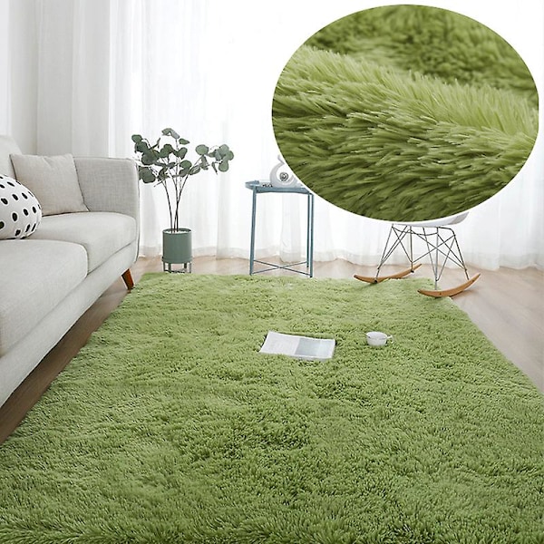Luddiga Regnbågsmattor för Barnrum Mjuka Luddiga Mattor Vardagsrum Barn Babyrum Barnkammare Lekrum Söt Inredning Matta grass green1 grass green1 160x200cm