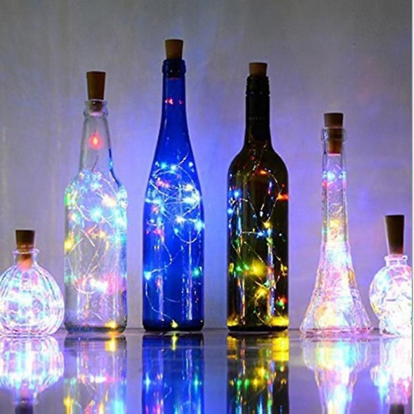 LED-lampor på flaska [2-pack] Farverik 3m 10 lampor Varmvitt 3m 10 lampor