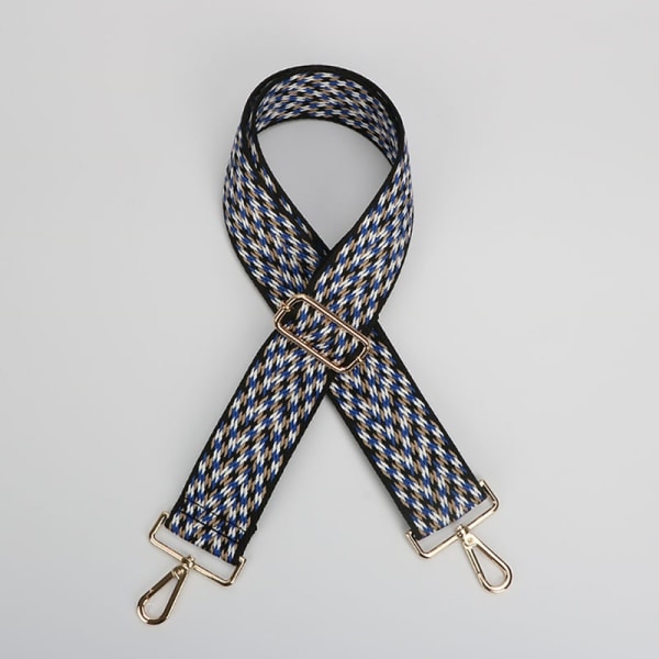Broderad axelrem för handväskor