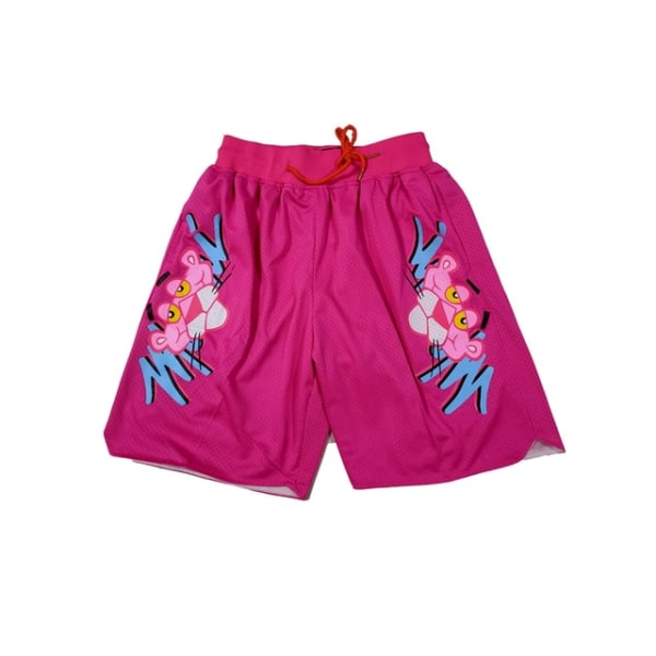 2023 Nya Basket Pink Panther Shorts Sport Beach Shorts rosa S zdq