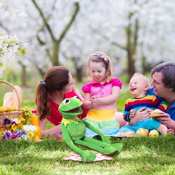 Kermit the Frog Puppet, Mupparna Show, mjuk handdocka i plysch, presentidéer för pojkar och flickor - 24 tum CDQ