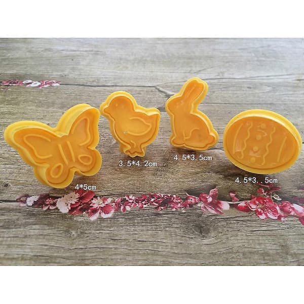 Påskehare Kylling Egg Fondant Biscuit Stempler DIY Kakeform Sjokoladekake_tfrf
