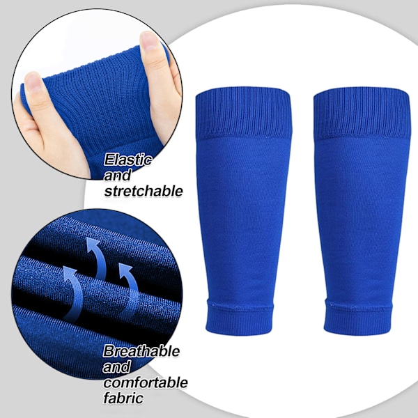 Fodboldstrømper Sleeves Fodbold Benskinner Sleeves, Benskinner Gripstrømper Benstrømpe Sleeve til Unisex-Børn, Unge